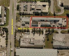 1231 W 13th St, Riviera Beach, FL - aerial  map view